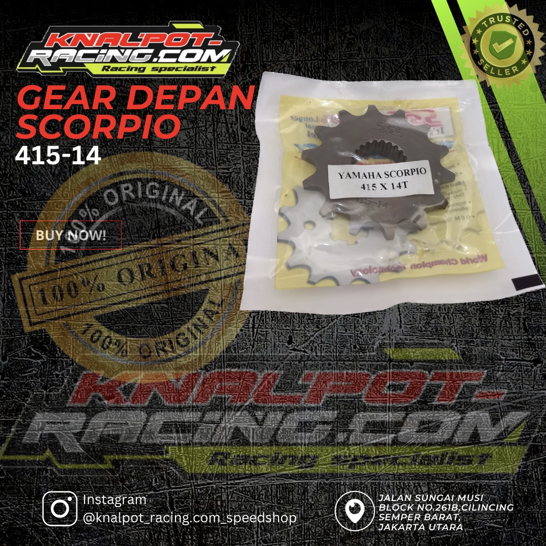 GEAR DEPAN SCORPIO 415-14